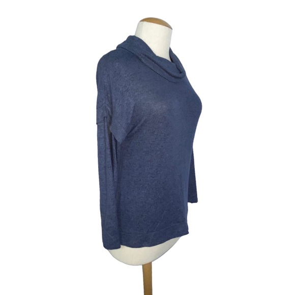 Thomas & Olivia XL Cowl Neck Sweater Heather Blue - Picture 7 of 9